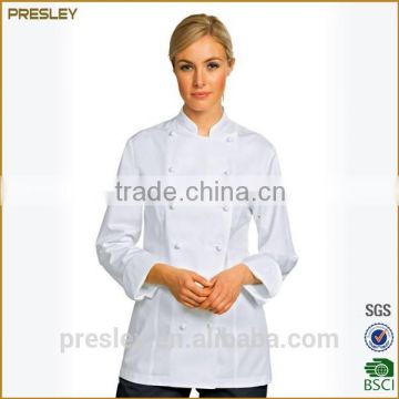Presley oem cheap kitchen clothing personalised chefs whites uniforms