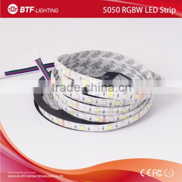 5m 60leds/m 5050 rgbw led strip RGB+Cool White strip Waterproof IP65 White PCB DC12V SMD 5050 Mixed color