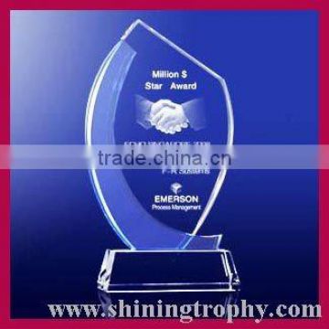 beautiful 3d laser crystal award