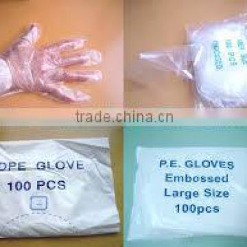 PE disposable gloves for medical using