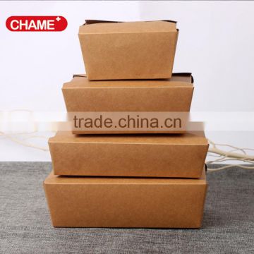 high quality fast food packaging kraft paper box coated with PE
