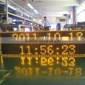 Brazil---P10 Single Color LED Moving Message Sign/LED Display Board/White Color LED Screen panel sign LEDs