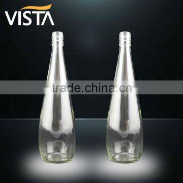 Natural spring water glass bottles with screw cap