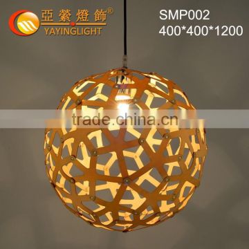 Round Pendant Lamp Wooden chandelier for indoor decoration,Creative wood pendant lamp