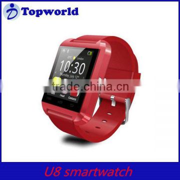 New Arrival!! 1.48 Inch U8 Smart watch Nucleus MTK6260 CSR3.0 360MHz Fashion Bluetooth Smartwatch with RAM 32MB ROM 32MB