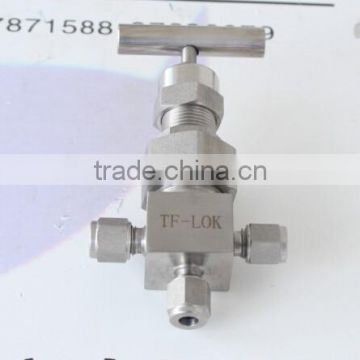 stainless steel 3 way tube end needle Valve manufacturer