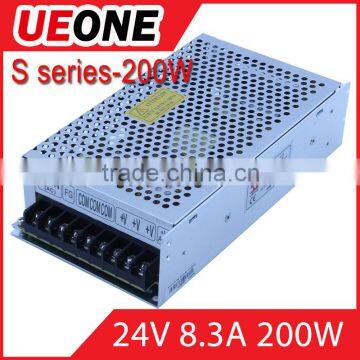 24v 200W AC/DC Switching power supply CE ROHS s-200-24