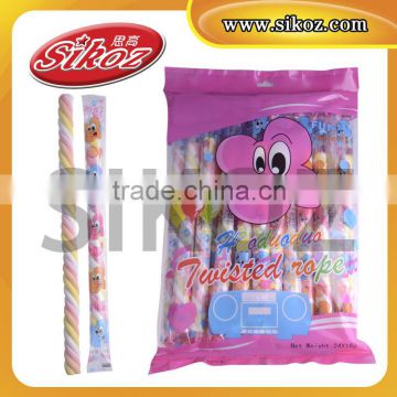 Halal Long stick twisted Marshmallow candy SK-M045