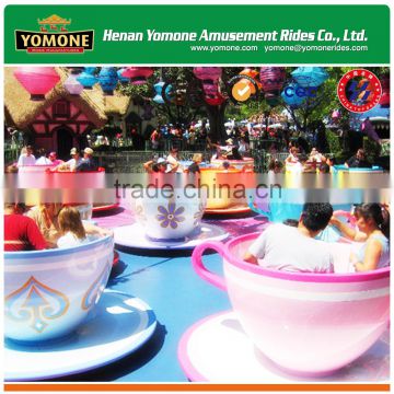 Family Amusement Park Machine Rotating Tea Cup Rides Games For Sale