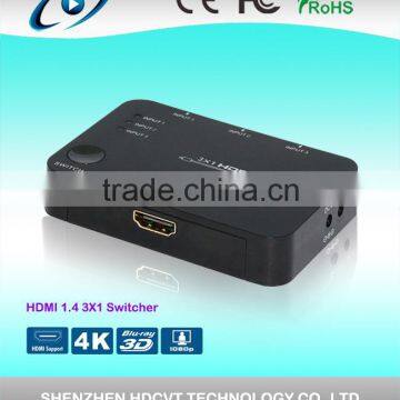 HDMI switch 3by1, HDMI 1.4, 4k x 2k, super quality