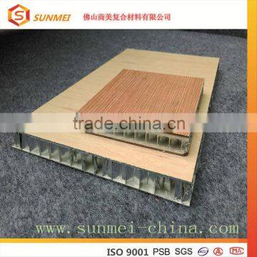 New Pop Aluminum 3D interior Wood Veneer Honeycomb Panel