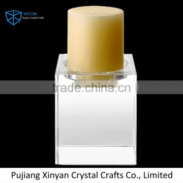 Wholesale prices special design crystal craft candle holders from China
