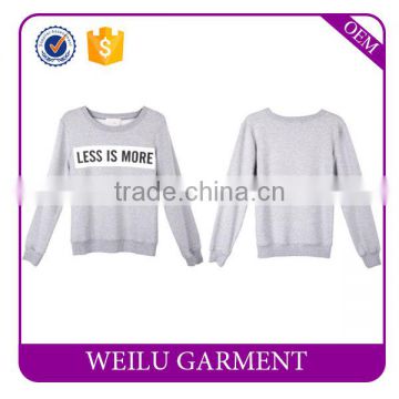 Slim Fit Women Sweatshirt Custom Printing Wholesale Crewneck Sweatshirt
