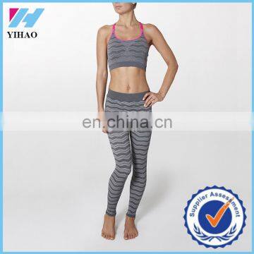 Trade Assurance 2015 Yihao Women Fashion Pink Custom Fitness Gym Yoga Wear Jogger Leggings Suit Pants