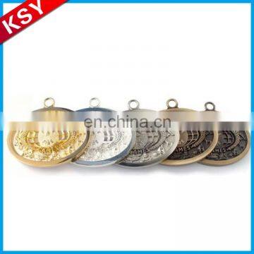 Latest New Design Superior Service Cheap Souvenir Medallion Trophy Gold Metal Medal With Ribbon