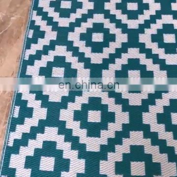 geometry woven plastic straw mat 100% polypropylene outdoor cheap awning rug custom picnic blanket carpets and rugs