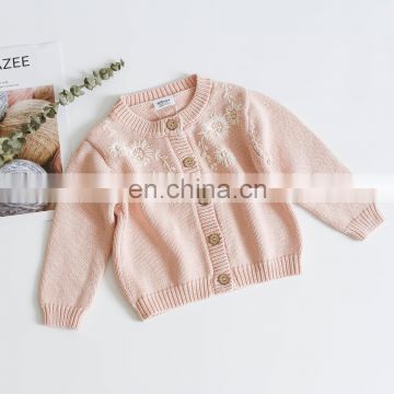 Children's Flowers Sweater 2020 Full Sleeves Clothes Girls Sweater