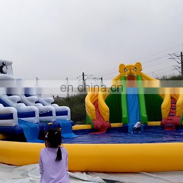 Outdoor PVC Pool Slide Inflatable Water park for Summer Fun Factory Price On Sale