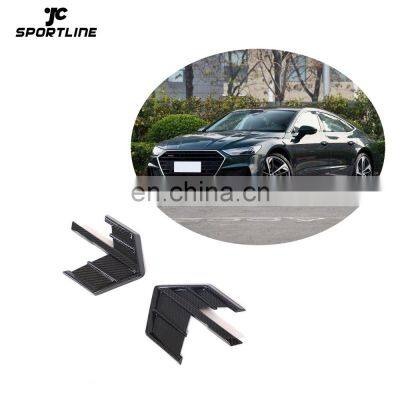 JCSportline Carbon Fiber A7 Side Fender Winglet for Audi A7 Sportback S7 2019-2021