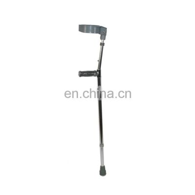 Medical height adjustable walking forearm crutches aluminium  walking elbow crutches for elders