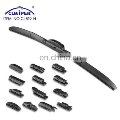 CLWIPER CL819-N high quality hybrid multi-functional Car wiper blade with 13 adapters fit for 99.99% cars