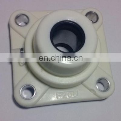 Thermoplastic bearing SUCF206 with cover and oil seal for food machinery