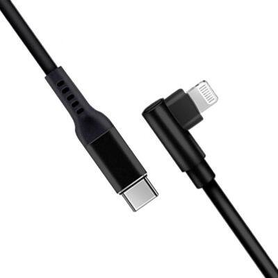 USB-C to Lightning Cable Right Angle 90 Degree Power Delivery Fast Charging Cable for iPhone SE 11 Pro Max X XS XR XS Max