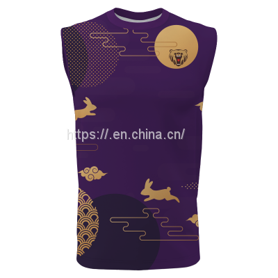 2022 New Style 100% Polyester Sleeveless T-shirt Supplier