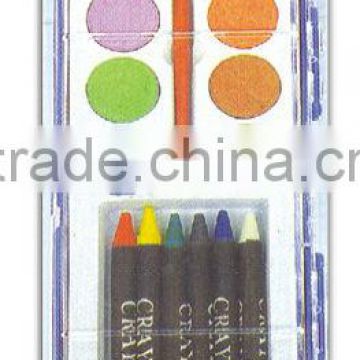 12c size28mm sheet solid water color paint set non-toxic