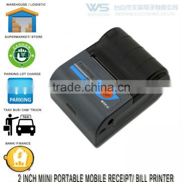 2 inch Bluetooth Mini Mobile Portable Thermal Printer/58mm