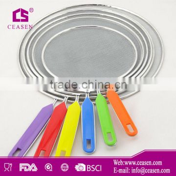 Hot sale stainless steel food strainer with pp handle