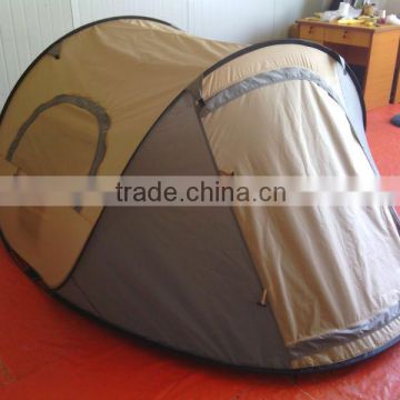 fast open 3 man pop up camping tent