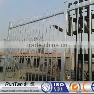 Anping factory galvanized steel picket fence