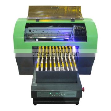 2015 newest A4 UV printer, cell phone case/plastic card/transparent business card printing machine, used uv