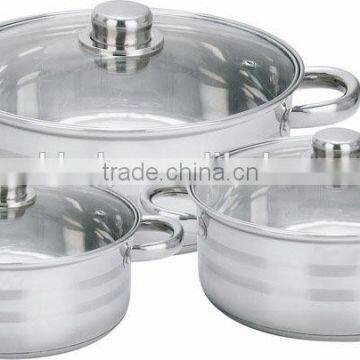 6pcs stainless steel stock pot,low pot,large pot                        
                                                Quality Choice