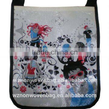 manufacture laminated pp woven shoulder bag