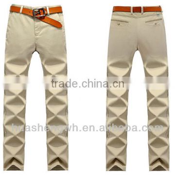 100% cotton wholesale high quality casual mens pants