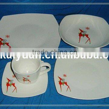 10pcs porcelain dinner set/decal dinnerware(110-093)