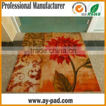 AY Anti Slip Custom Printed PVC Floor Carpet Personalized High Quality Rubber Floor Mat