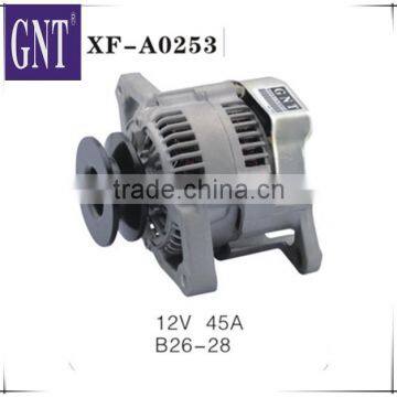 excavator engine alternator for B26-28 12V 45A