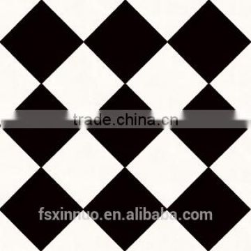 FOSHAN black Mosaic style polished Ceramic floor Tile 300x300mm B3017D