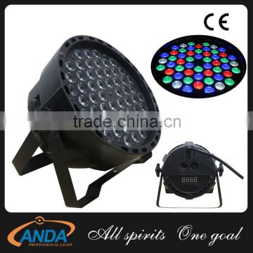 54X3W LED RGBW China LED PAR CAN Stage DMX Lighting For DJ Disco Party Wedding Uplighting