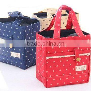 cute dot cooler bag lunch bag