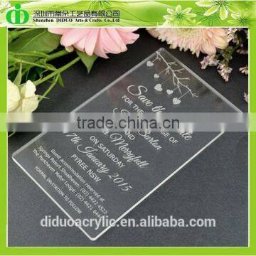 DDI-C020 Trade Assurance 3D Wedding Invitation Card