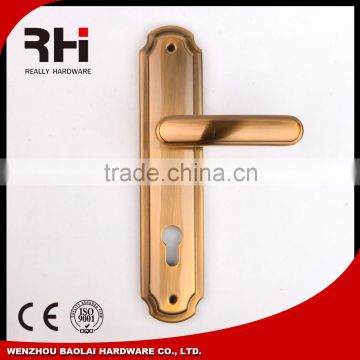 Cheap price Aluminium handle with iron panel,american style door handle