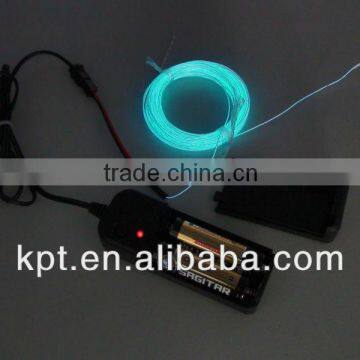 Factory supply 0.8mm diameter 10m EL wire with a 3V DC inverter