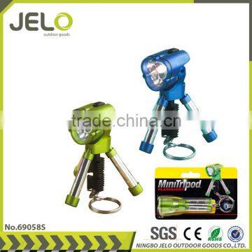 Ningbo JELO Mutil Funciton Tripod 1LED Mini Work Light Keychain Flashlight