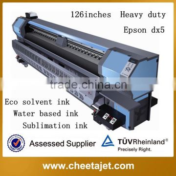 10 feet stable running eco solvent inkjet digital printer with dx5 dx7 print head