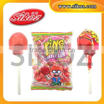 Ping pop bubble gum Lollipop SK-B122