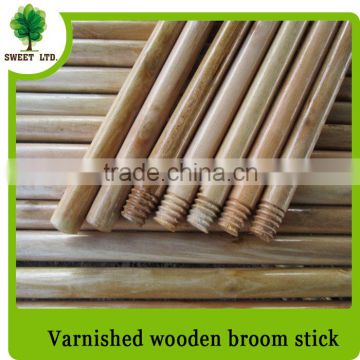 Well straight Varnished wood mop stick with competiive price